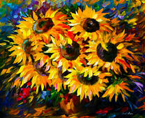 Без бренда «Собранный букет подсолнухов» в Новокузнецке