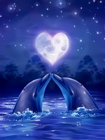 Без бренда «Дельфины под луной вида сердца» в Новокузнецке