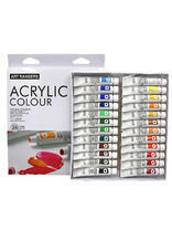 Без бренда «Коробка 24 шт.: Акриловые краски «Две картинки» 24 шт. по 12 мл, проф. пигмент» в Новокузнецке