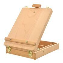 Без бренда «Коробка 6 шт.: Мольберт Две картинки этюдный ящик, настольный, хлопушка 55 см» в Новокузнецке