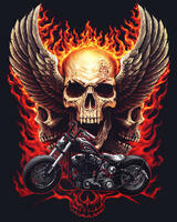 Без бренда «Коробка 20 шт: Пылающий череп с крыльями» в Новокузнецке