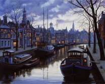 Вечерний Амстердам