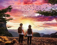 Без бренда «Влюбленные встречают закат на горе» в Новокузнецке