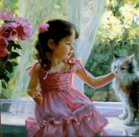 Без бренда «Девочка с кошкой на подоконнике» в Новокузнецке в интернет-магазине  Без бренда «Девочка с кошкой на подоконнике» в Новокузнецке