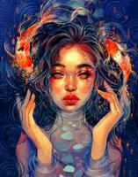 Без бренда «Девушка и карпы кои» в Новокузнецке в интернет-магазине  Без бренда «Девушка и карпы кои» в Новокузнецке