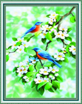 Без бренда «Две птички на цветущей яблоне» в Новокузнецке в интернет-магазине  Без бренда «Две птички на цветущей яблоне» в Новокузнецке