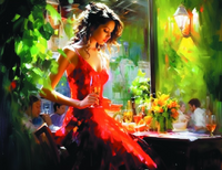 Без бренда «Милая девушка с бокалом шампанского» в Новокузнецке