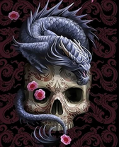 Дракон и череп