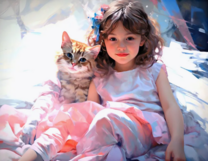 Без бренда «Девочка и пушистая кошечка» в Новокузнецке