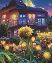 Без бренда «Сказочный домик и поле подсолнухов» в Новокузнецке в интернет-магазине  Без бренда «Сказочный домик и поле подсолнухов» в Новокузнецке